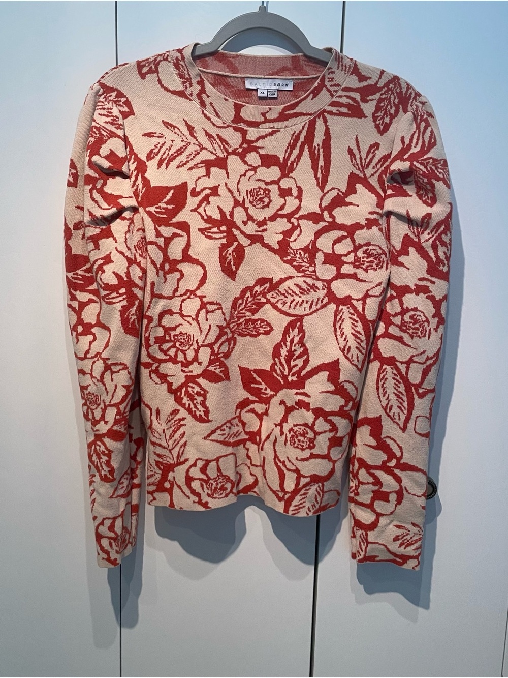 Baltic Born Sebastian Puff Sleeve Floral Sweater